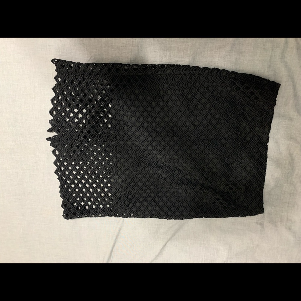 Black mini skirt